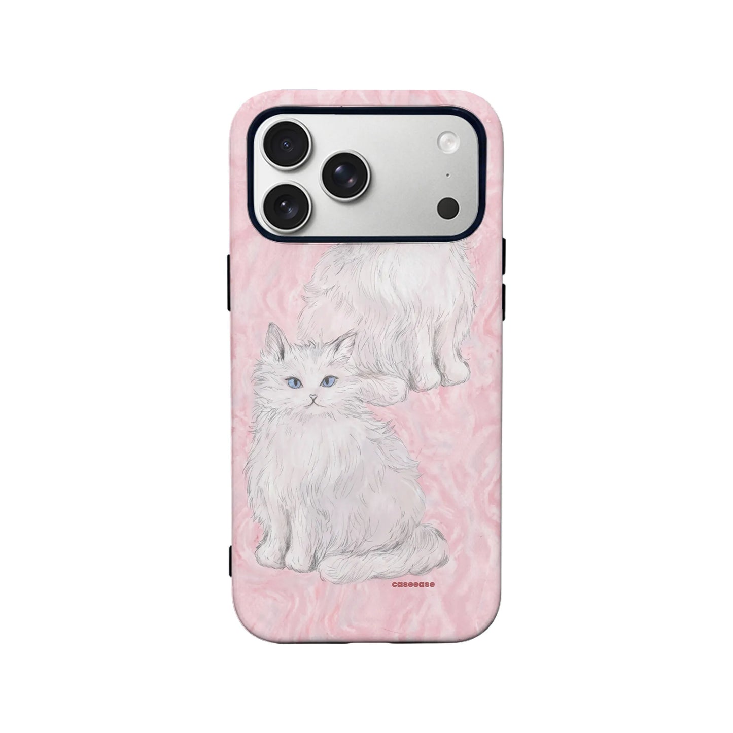 Fluffy White Cat Phone Case