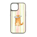 Holographic Chrome Cat Phone Case - Whimsical Design & Metallic
