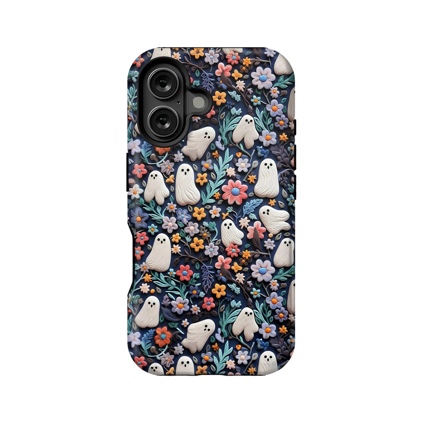 Whimsical Ghosts Floral iphone 16 phone case