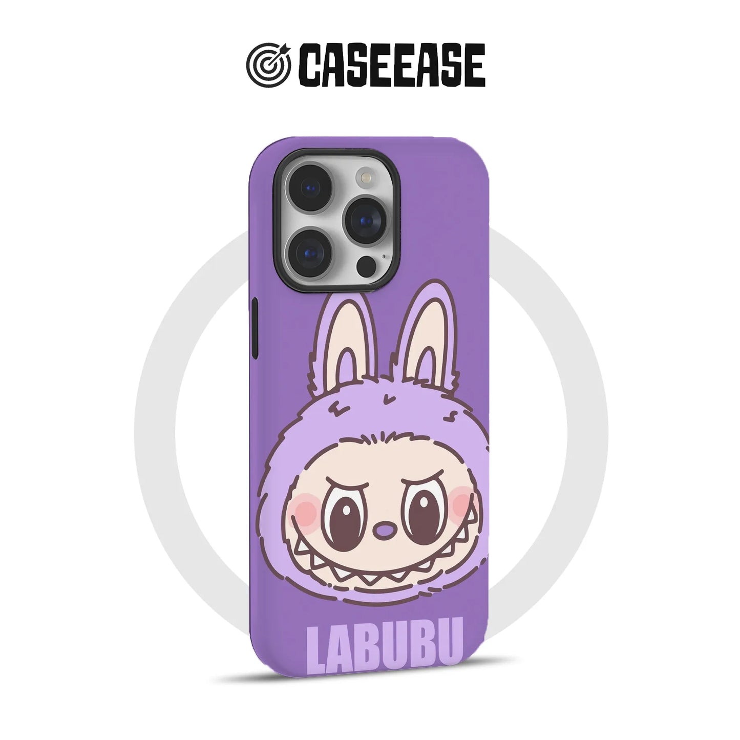 Funda para teléfono Labubu con un lindo conejito morado