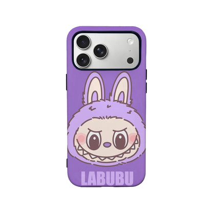 Funda para teléfono Labubu con un lindo conejito morado