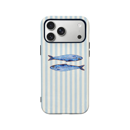 Vintage Blue Fish Phone Case