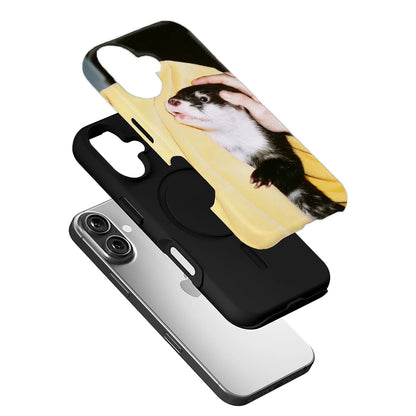 Bonita funda para teléfono con diseño de hurón: adorable animal