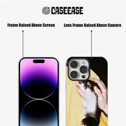 Bonita funda para teléfono con diseño de hurón: adorable animal