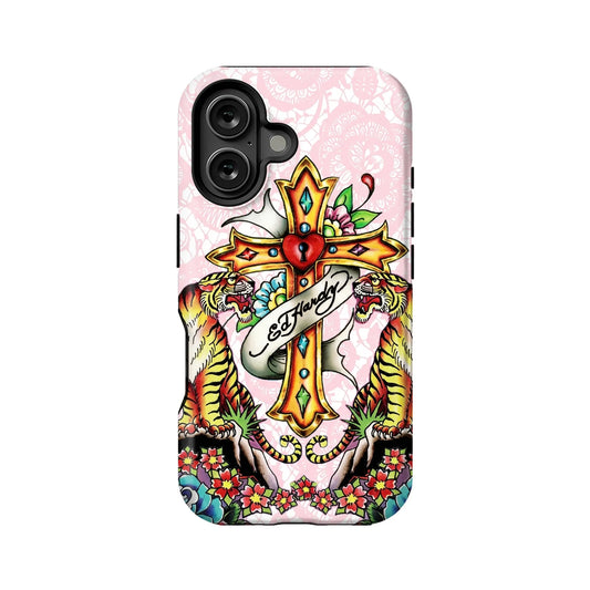 Ed Hardy Tiger Cross Phone Case