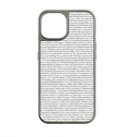 Holographic Chrome Phone Case for iPhone 15 Pro - 3D Code Design