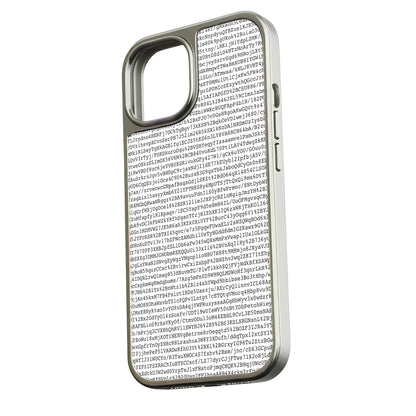 Holographic Chrome Phone Case for iPhone 15 Pro - 3D Code Design