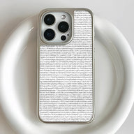 Holographic Chrome Phone Case for iPhone 15 Pro - 3D Code Design