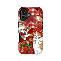 Cute Cat Strawberry Phone Case