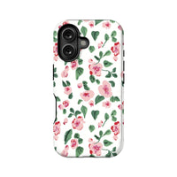 Funda para teléfono con diseño floral pintado a mano: fresca y elegante