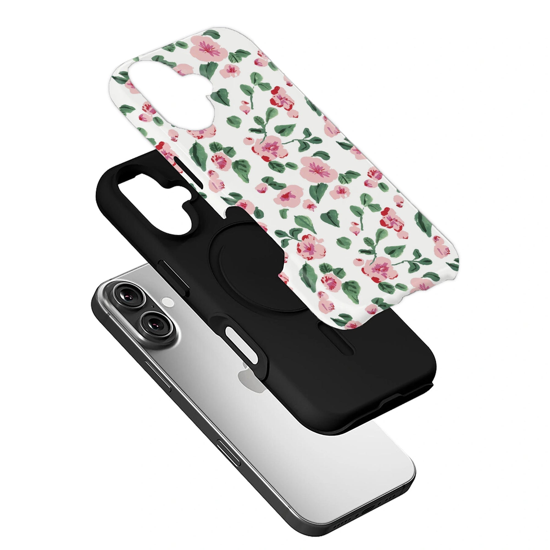 Floral Hand-Painted Phone Case – Fresh and Stylish