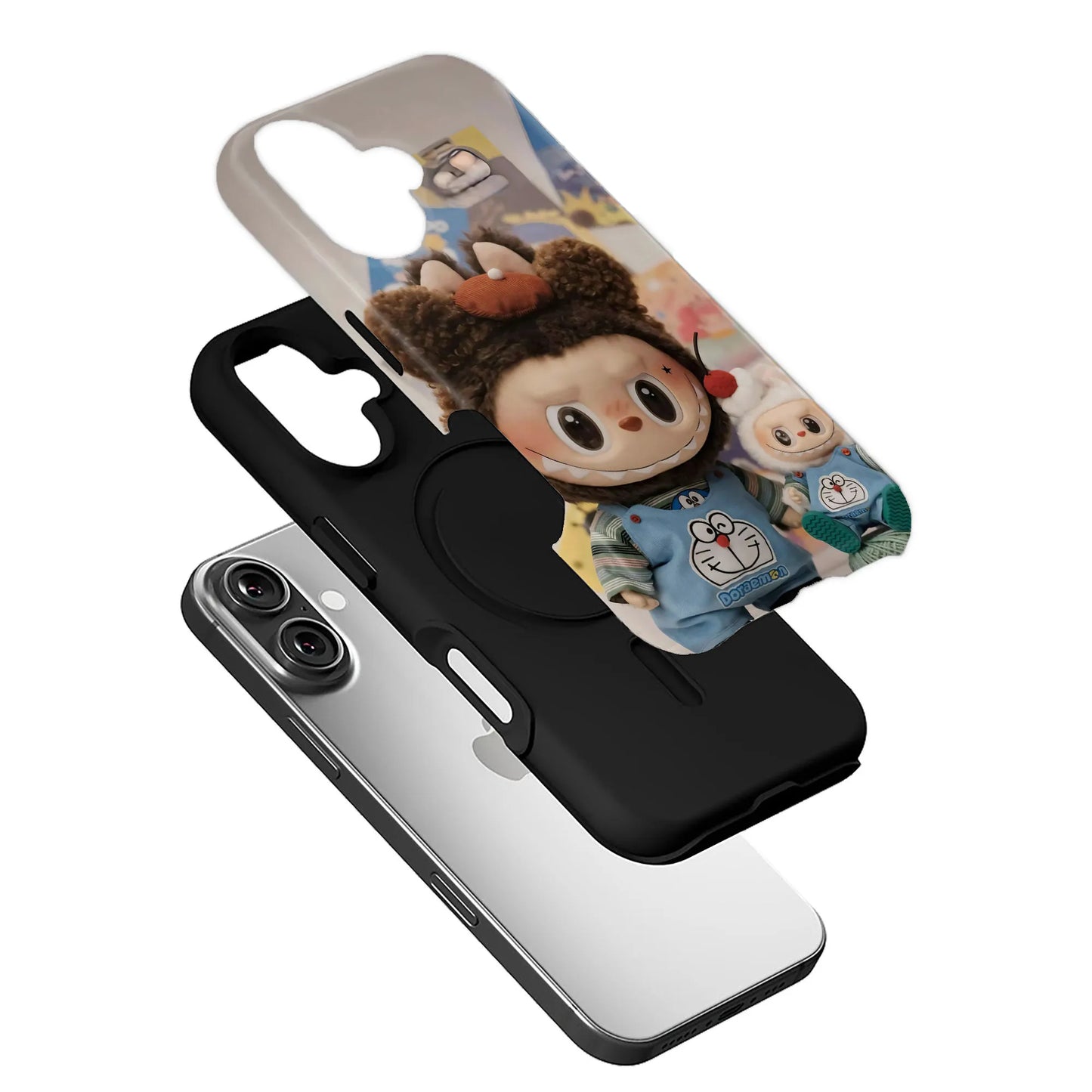 Bonita funda para teléfono con dibujos de Labubu