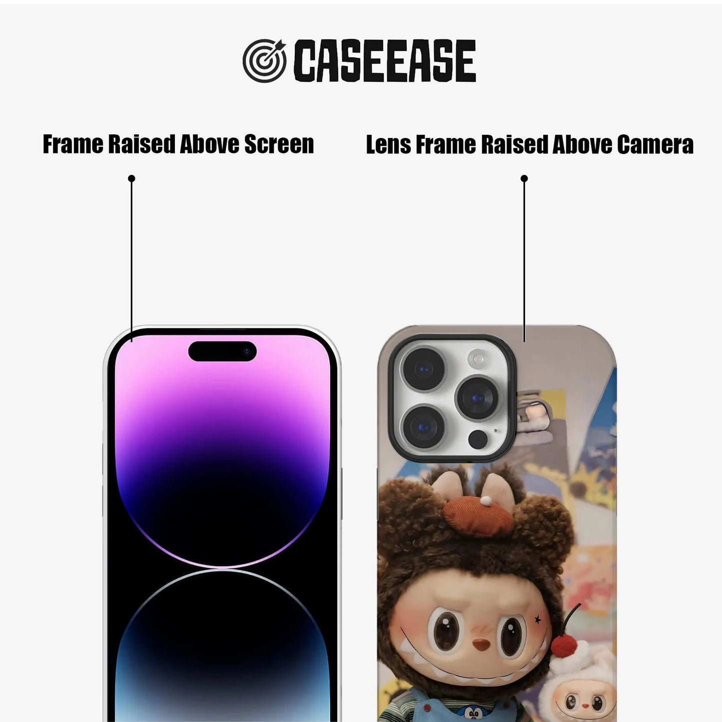 Bonita funda para teléfono con dibujos de Labubu