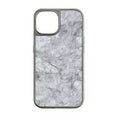 Holographic Chrome Marble Phone Case for iPhone 15 Pro - Elegant Stone Design