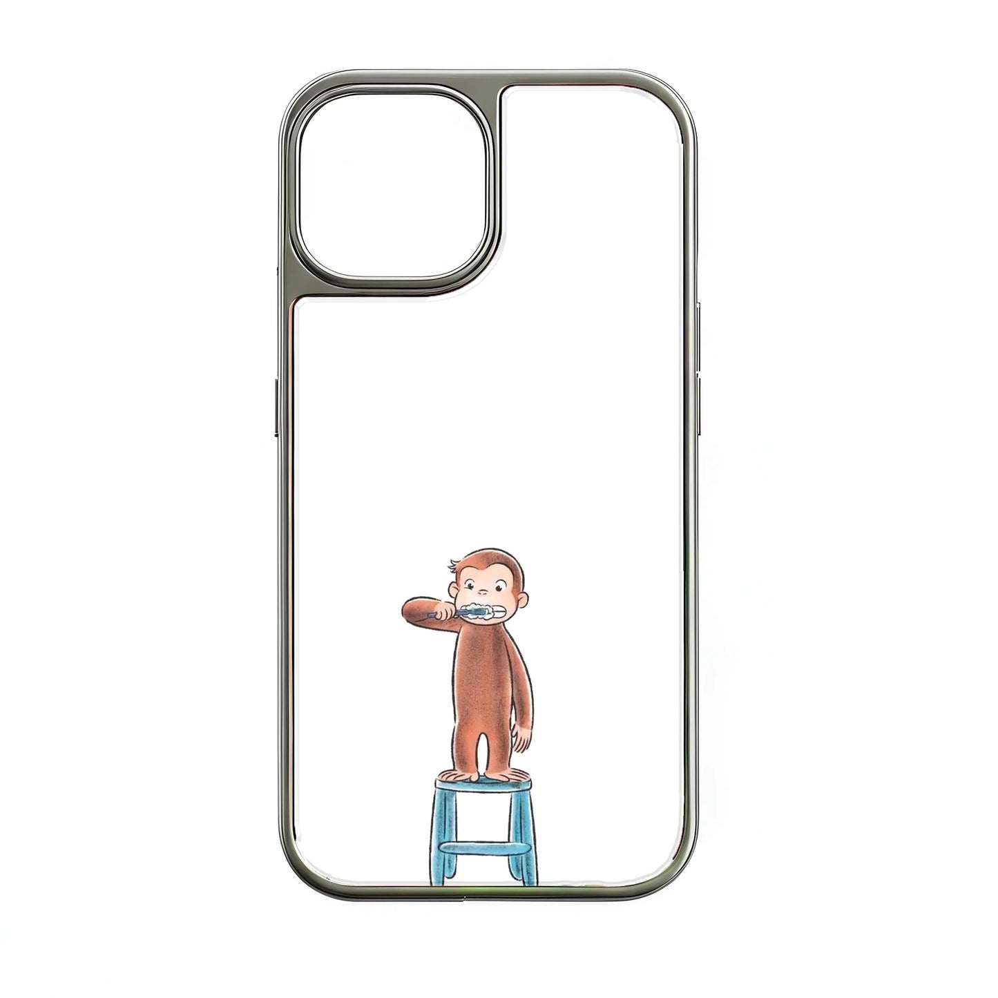 Curious George Brushing His Teeth Phone Case