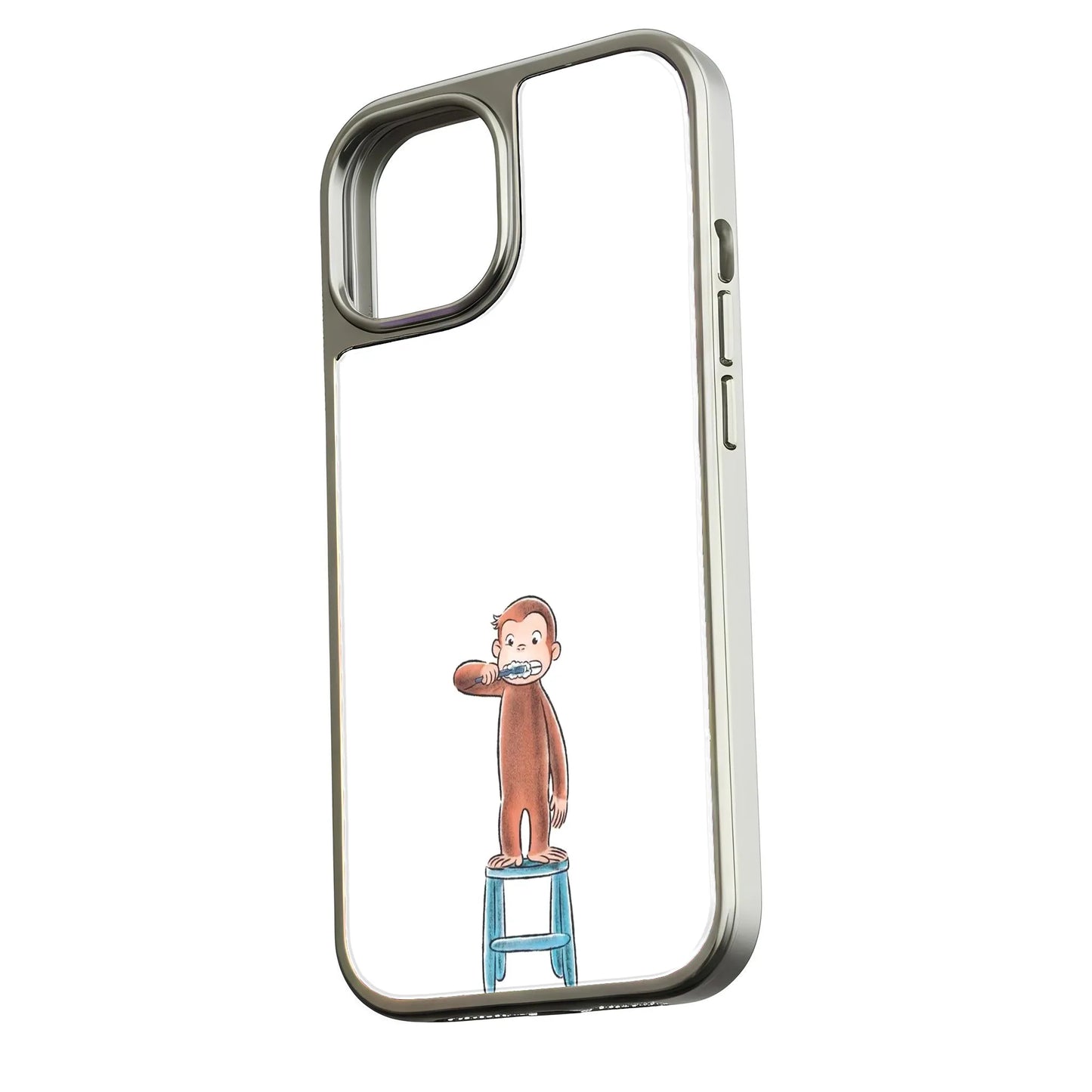 Curious George Brushing His Teeth Phone Case