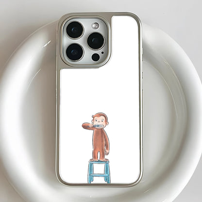 Curious George Brushing His Teeth Phone Case