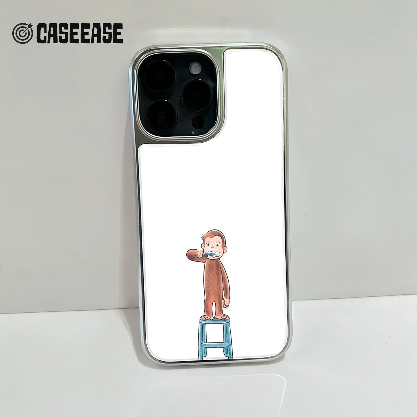 Curious George Brushing His Teeth Phone Case