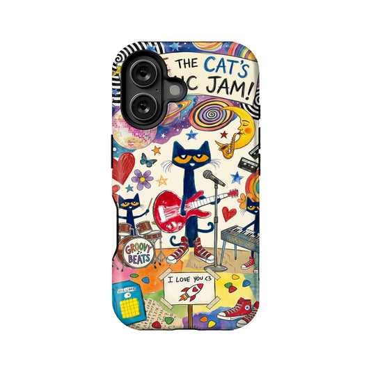 The Cat's Music Jam Phone Case