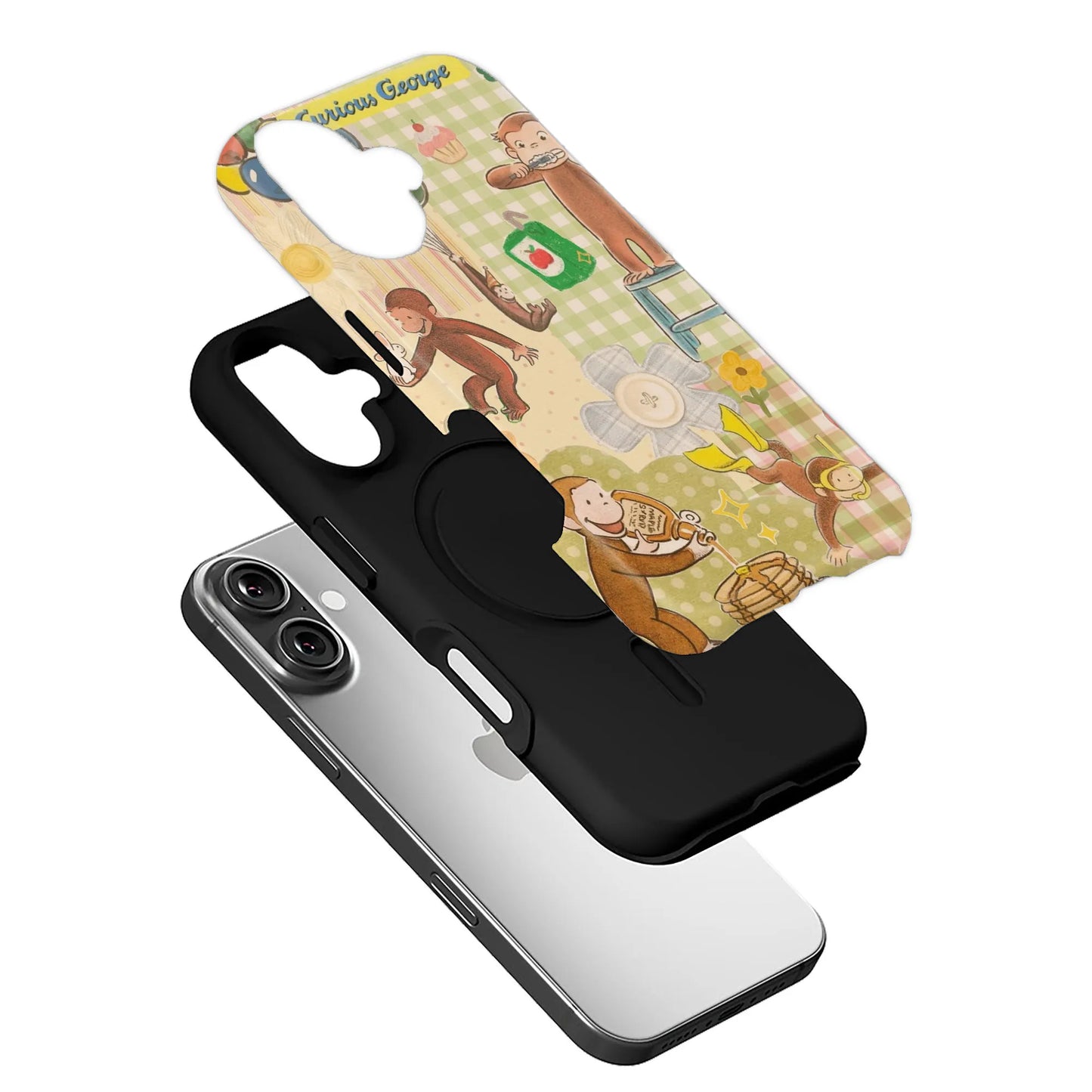 Curious George Fun Illustration Phone Case
