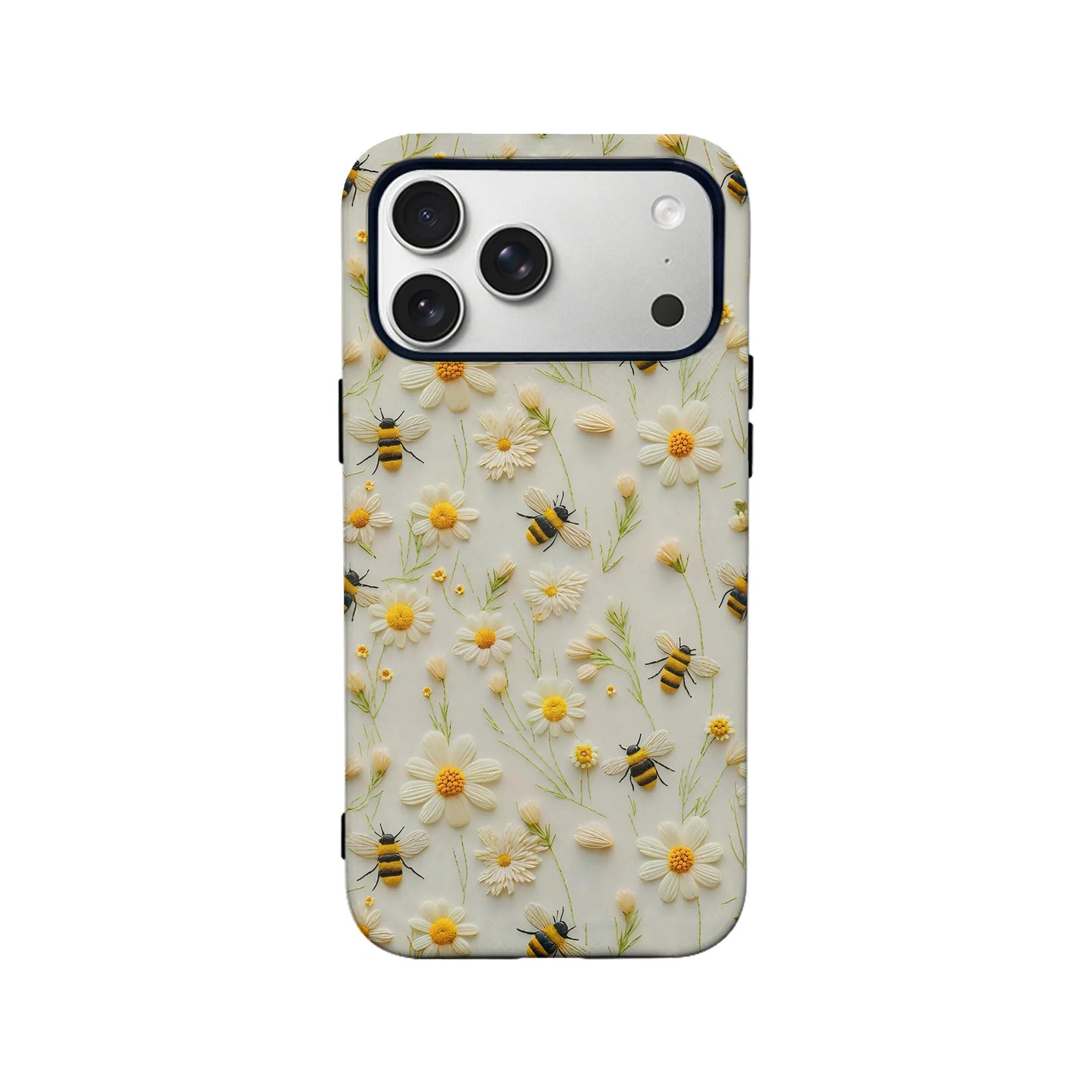 Floral Bee TPU+PC IPhone 16 phone case