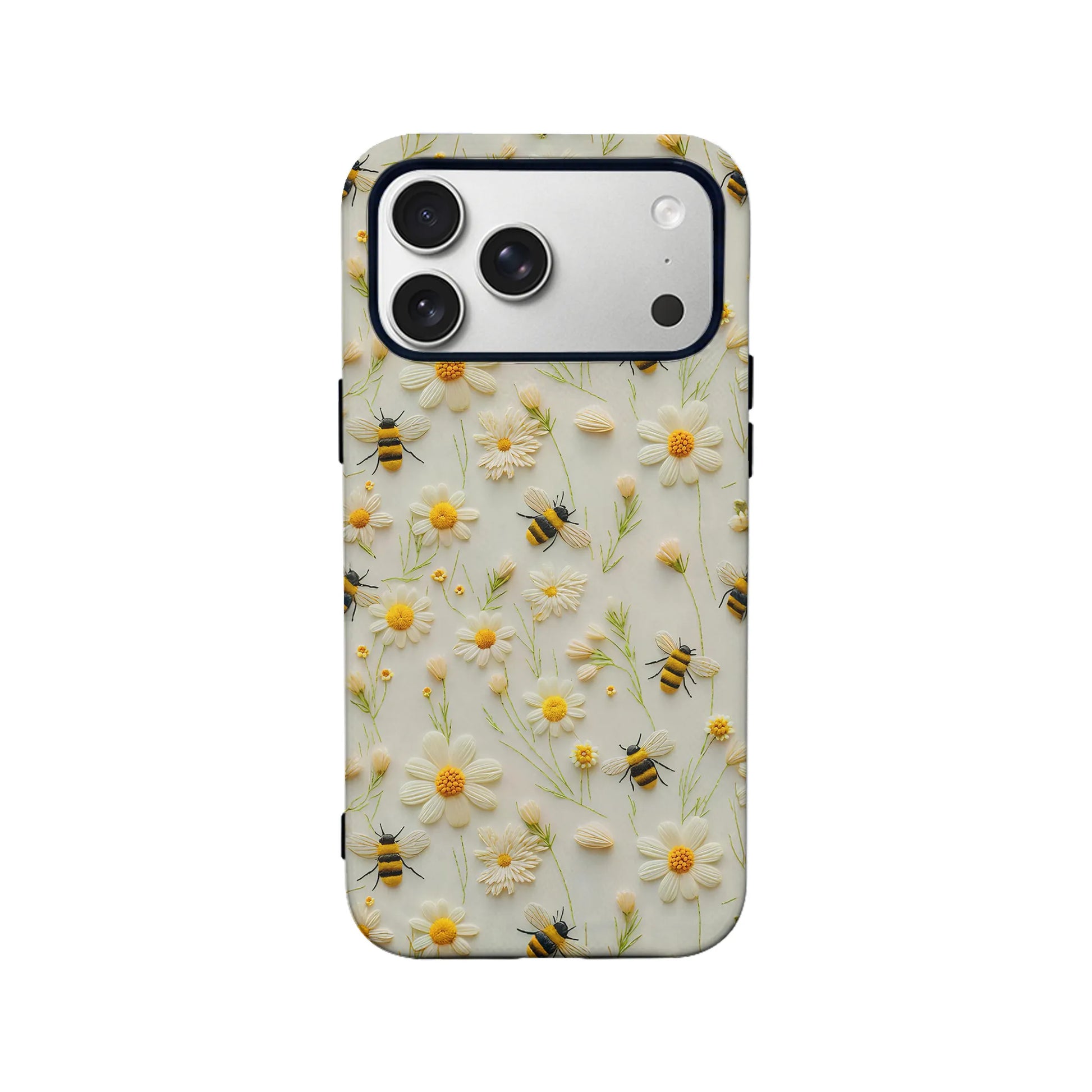 Floral Bee TPU+PC IPhone 16 phone case