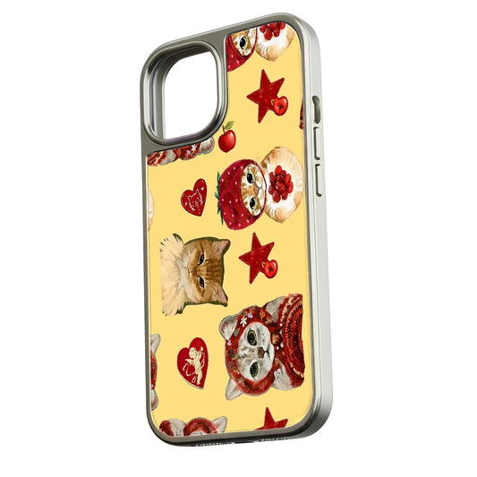 Whimsical Cat Phone Case - Cute Cat Illustrations