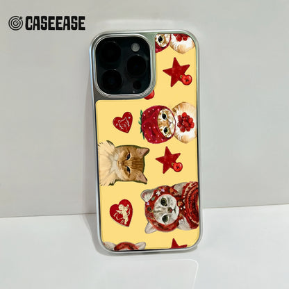 Whimsical Cat Phone Case - Cute Cat Illustrations