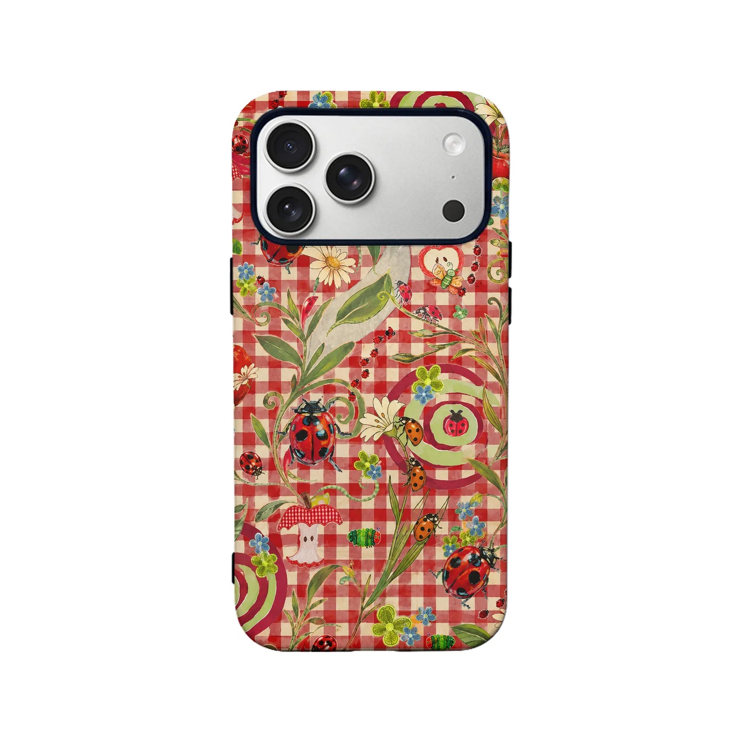 Colorful Ladybug Floral Phone Case