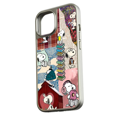 Funda para teléfono con collage de Snoopy - Diseño de dibujos animados vintage