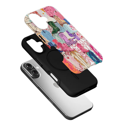 Funda para teléfono con botas de vaquero coloridas - Protección estilo western