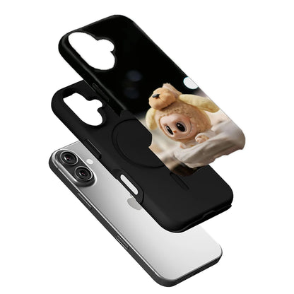 Adorable funda para teléfono con forma de muñeca Labubu