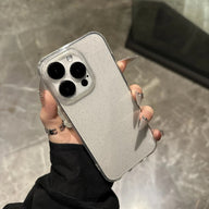 Funda de lujo con purpurina para iPhone | Protectora transparente con diamantes brillantes y protección completa para la lente de la cámara