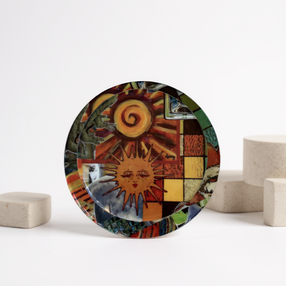 Artistic Sun Mosaic MagSafe Phone Stand