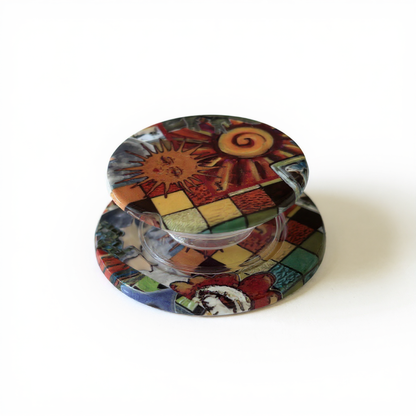 Artistic Sun Mosaic MagSafe Phone Stand