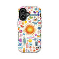 Funda para teléfono con temática playera vibrante