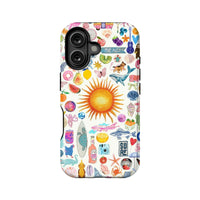 Funda para teléfono con temática playera vibrante