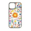 Holographic Chrome Beach Vibes Phone Case - Colorful Summer Design