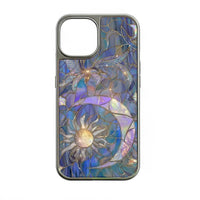Holographic Chrome Phone Case - Celestial Stained Glass Design