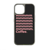 Holographic Chrome Coffee Phone Case - Stylish Modern Design