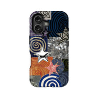 Colorful Spirals and Stars Phone Case