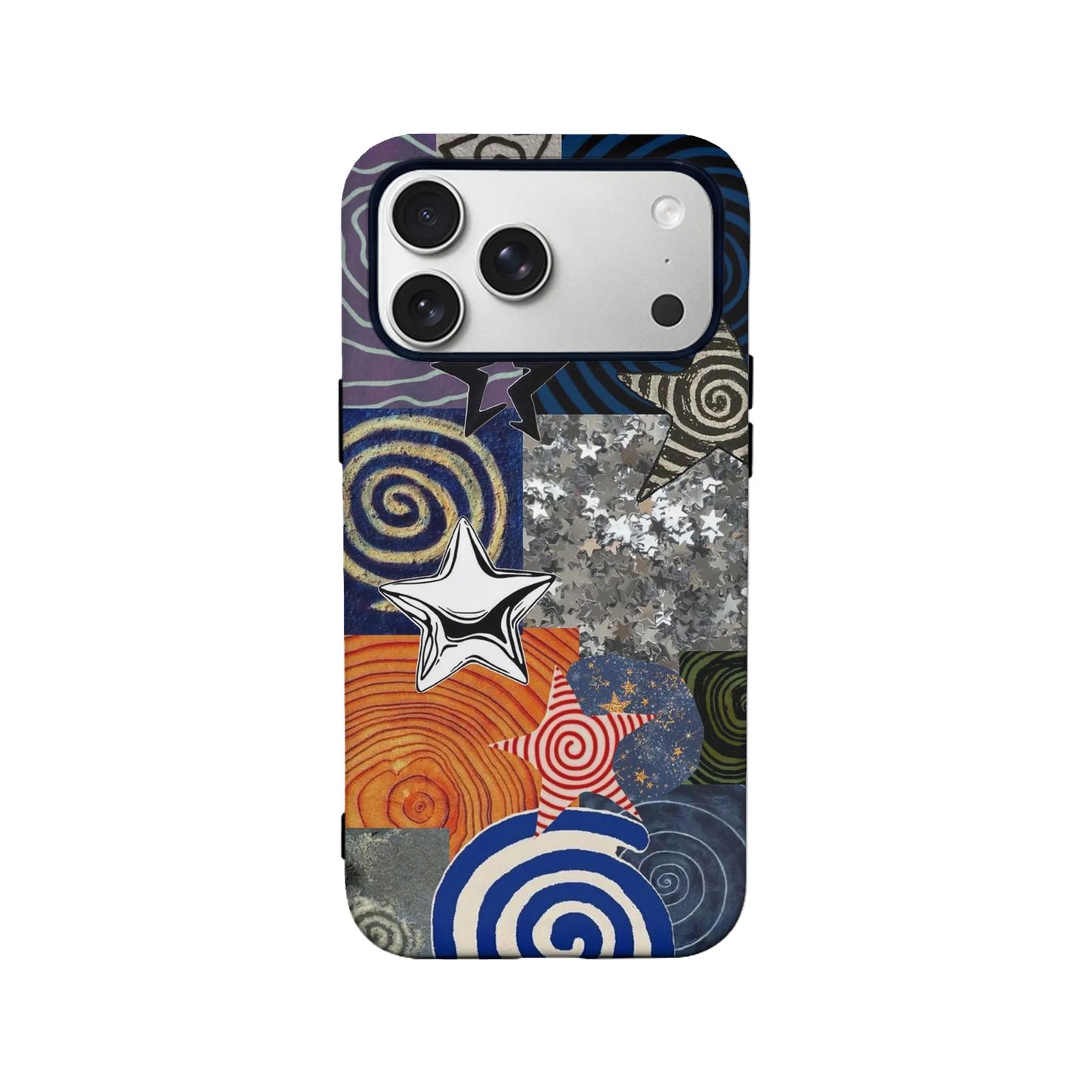Spirals and Stars Phone Case