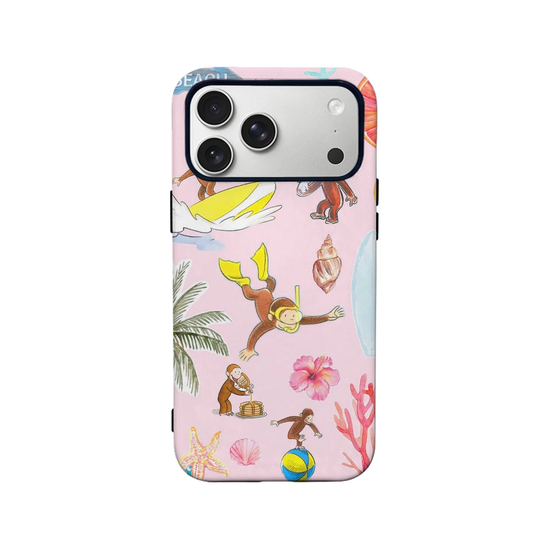Curious  George Beach Phone Case