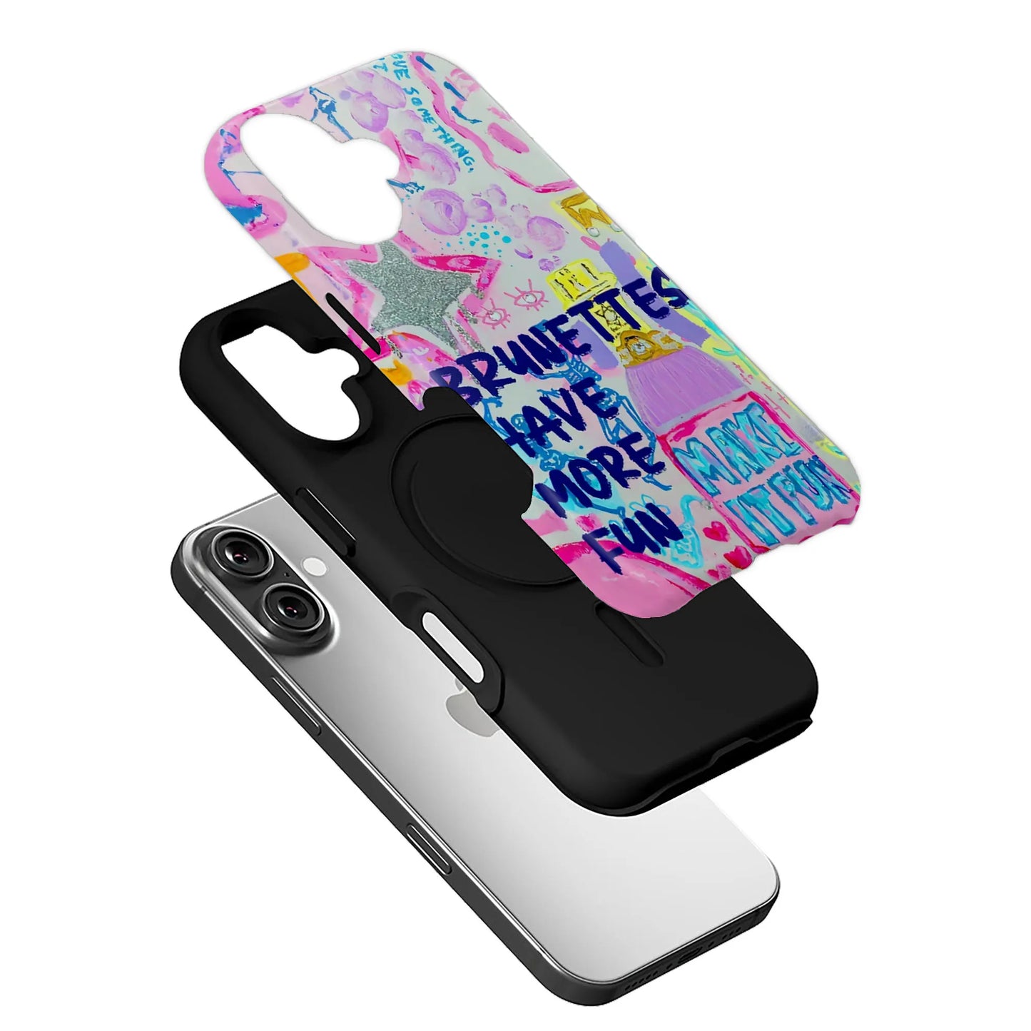 Funda para teléfono "Las morenas se divierten más"