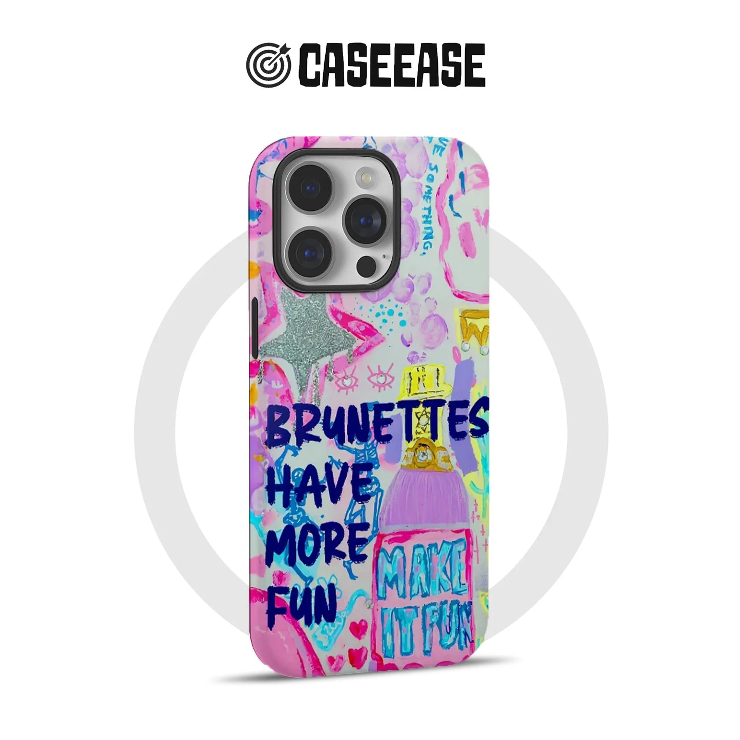 Funda para teléfono "Las morenas se divierten más"