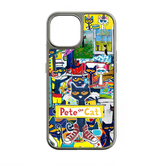 Pete the Cat Holographic Phone Case - Colorful Artistic Design
