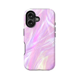 Funda para teléfono rosa iridiscente