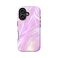 Funda para teléfono rosa iridiscente