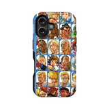 Funda para teléfono con collage de personajes de Street Fighter