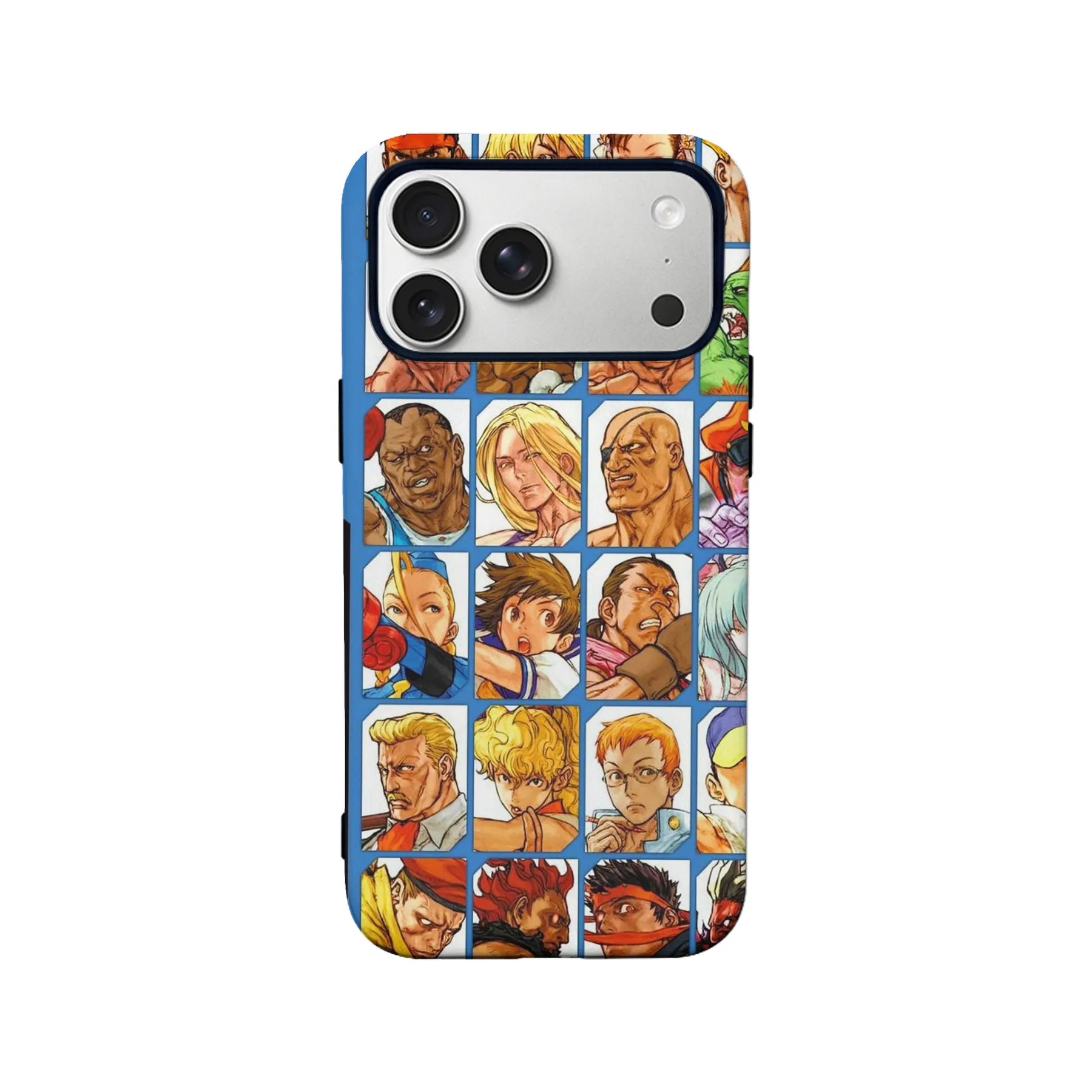 Funda para teléfono con collage de personajes de Street Fighter